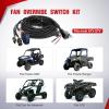 imageNilight 14AWG 18AWG LED Light Bar Wiring Harness Kit with Pulse Power Plug Connector 12V On Off 5Pin Rocker Switch Relay Fuse for Polaris RZR General Ranger Pulse Bus bar  3 Leads Blue16AWG UTV Fan Override Switch Wiring Harness Kit