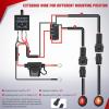 imageNilight 14AWG 18AWG LED Light Bar Wiring Harness Kit with Pulse Power Plug Connector 12V On Off 5Pin Rocker Switch Relay Fuse for Polaris RZR General Ranger Pulse Bus bar  3 Leads BlueUTV Turn Signal Wiring Harness KitHorizontal
