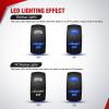 imageNilight 14AWG 18AWG LED Light Bar Wiring Harness Kit with Pulse Power Plug Connector 12V On Off 5Pin Rocker Switch Relay Fuse for Polaris RZR General Ranger Pulse Bus bar  3 Leads Blue14 LED Light Bar1 Lead