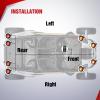 imageNilight 14AWG 18AWG LED Light Bar Wiring Harness Kit with Pulse Power Plug Connector 12V On Off 5Pin Rocker Switch Relay Fuse for Polaris RZR General Ranger Pulse Bus bar  3 Leads BlueUTV Turn Signal Wiring Harness KitVertical
