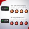 imageNilight 14AWG 18AWG LED Light Bar Wiring Harness Kit with Pulse Power Plug Connector 12V On Off 5Pin Rocker Switch Relay Fuse for Polaris RZR General Ranger Pulse Bus bar  3 Leads BlueUTV Turn Signal Wiring Harness KitHorizontal