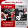 imageNilight 14AWG 18AWG LED Light Bar Wiring Harness Kit with Pulse Power Plug Connector 12V On Off 5Pin Rocker Switch Relay Fuse for Polaris RZR General Ranger Pulse Bus bar  3 Leads Blue16 Lighted Whip2 Leads