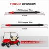 imageNilight 5 PCS 4 AWG Golf Cart Battery Cable Wiring Kit Heavy Duty Pure Copper ACDC Wire Kits with Tinned Copper Lugs for 36V48V EZGO TXT 1994up