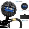 imageNilight Digital Tire Pressure Gauge Medium 250 PSI Air Chuck and Compressor Accessories Heavy Duty with Rubber Hose and Quick Connect Coupler for 01 Display Resolution