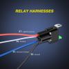 imageNilight Electric Fuel Pump Relay Kit Wiring Harness 40 AMP Relay Heavy Duty 10 Gauge Cables w30 AMP Blade Fuse 12V System for Trucks Cars RVs Marine Boats TrailersFuse Relay 5 Pack