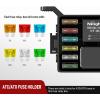 imageNilight Electric Fuel Pump Relay Kit Wiring Harness 40 AMP Relay Heavy Duty 10 Gauge Cables w30 AMP Blade Fuse 12V System for Trucks Cars RVs Marine Boats TrailersFuse and Relay Block PreWired