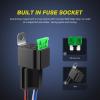 imageNilight Electric Fuel Pump Relay Kit Wiring Harness 40 AMP Relay Heavy Duty 10 Gauge Cables w30 AMP Blade Fuse 12V System for Trucks Cars RVs Marine Boats TrailersFuse Relay 5 Pack