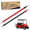imageNilight 2 PCS 4 AWG Golf Cart Battery Cable Wiring Kit 24 Inch Heavy Duty Pure Copper ACDC Wire Kits with Tinned Copper Lugs for 36V48V EZGO TXT 1994up