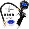 imageNilight Digital Tire Pressure Gauge Medium 250 PSI Air Chuck and Compressor Accessories Heavy Duty with Rubber Hose and Quick Connect Coupler for 01 Display Resolution