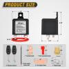 imageNilight 240A Remote Battery Disconnect Switch 12V 24V Car Smart AntiTheft Kill Switches Upgrade Prevent Power Drain Wireless Remote Control Relay Fobs Voltmeter Display for Auto Cars Truck RV Boat250A with Black Negative Wire