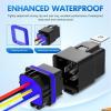 imageNilight 240A Remote Battery Disconnect Switch 12V 24V Car Smart AntiTheft Kill Switches Upgrade Prevent Power Drain Wireless Remote Control Relay Fobs Voltmeter Display for Auto Cars Truck RV Boat30A5PC