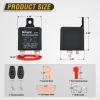 imageNilight 240A Remote Battery Disconnect Switch 12V 24V Car Smart AntiTheft Kill Switches Upgrade Prevent Power Drain Wireless Remote Control Relay Fobs Voltmeter Display for Auto Cars Truck RV Boat200A Remote Control