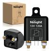 imageNilight 240A Remote Battery Disconnect Switch 12V 24V Car Smart AntiTheft Kill Switches Upgrade Prevent Power Drain Wireless Remote Control Relay Fobs Voltmeter Display for Auto Cars Truck RV Boat120A1PC