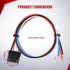 imageNilight Brake Control Wiring Harness Adapter Universal Use Fits for Hopkins Control Connector 31Inches Trailer Towing Hitch RVfit Hopkins brake controllers 47225  47235  etc