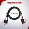 imageNilight Brake Control Wiring Harness Adapter Universal Use Fits for Hopkins Control Connector 31Inches Trailer Towing Hitch RVfor 19942008 Ford F150