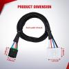 imageNilight Brake Control Wiring Harness Adapter Universal Use Fits for Hopkins Control Connector 31Inches Trailer Towing Hitch RVfor 19952009 Dodge Ram  19982009 Dodge Dakota