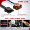 imageNilight Brake Control Wiring Harness Adapter Universal Use Fits for Hopkins Control Connector 31Inches Trailer Towing Hitch RVfor 20002006 GMC Sierra  Chevy Silverado