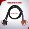 imageNilight Brake Control Wiring Harness Adapter Universal Use Fits for Hopkins Control Connector 31Inches Trailer Towing Hitch RVfor 20002006 GMC Sierra  Chevy Silverado