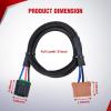 imageNilight Brake Control Wiring Harness Adapter Universal Use Fits for Hopkins Control Connector 31Inches Trailer Towing Hitch RVfor 20032006 GMC Sierra  Chevy Silverado