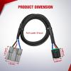 imageNilight Brake Control Wiring Harness Adapter Universal Use Fits for Hopkins Control Connector 31Inches Trailer Towing Hitch RVfor 20082016 Ford F250 F350 F350 F450 F550