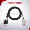 imageNilight Brake Control Wiring Harness Adapter Universal Use Fits for Hopkins Control Connector 31Inches Trailer Towing Hitch RVfor 20092022 Honda Pilot  20062020 Ridgeline