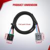 imageNilight Brake Control Wiring Harness Adapter Universal Use Fits for Hopkins Control Connector 31Inches Trailer Towing Hitch RVfor 20112021 Dodge Durango  Jeep Grand Cherokee
