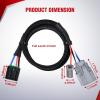 imageNilight Brake Control Wiring Harness Adapter Universal Use Fits for Hopkins Control Connector 31Inches Trailer Towing Hitch RVfor 2013 2014 Ram 1500  2500  3500