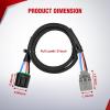 imageNilight Brake Control Wiring Harness Adapter Universal Use Fits for Hopkins Control Connector 31Inches Trailer Towing Hitch RVfor 20152021 Ram 1500  2500  3500