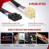 imageNilight Brake Control Wiring Harness Adapter Universal Use Fits for Hopkins Control Connector 31Inches Trailer Towing Hitch RVfor 20152023 GMC Yukon  Cadillac Escalade