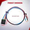 imageNilight Brake Control Wiring Harness Adapter Universal Use Fits for Hopkins Control Connector 31Inches Trailer Towing Hitch RVfor Tekonsha P3  Voyager  Prodigy Brake Controller