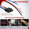 imageNilight Brake Control Wiring Harness Adapter Universal Use Fits for Hopkins Control Connector 31Inches Trailer Towing Hitch RVfor Tekonsha P3  Voyager  Prodigy Brake Controller