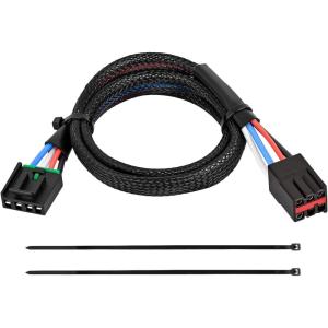 imageNilight Brake Control Wiring Harness Adapter Universal Use Fits for Hopkins Control Connector 31Inches Trailer Towing Hitch RVfor 19942008 Ford F150