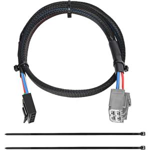 imageNilight Brake Control Wiring Harness Adapter Universal Use Fits for Hopkins Control Connector 31Inches Trailer Towing Hitch RVfor 20112021 Dodge Durango  Jeep Grand Cherokee