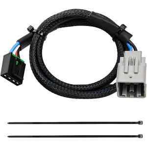 imageNilight Brake Control Wiring Harness Adapter Universal Use Fits for Hopkins Control Connector 31Inches Trailer Towing Hitch RVfor 20152021 Ram 1500  2500  3500