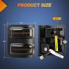 imageNilight 2PCS LED Side Mirror Puddle Lights Compatible with 20072020 Toyota Tundra 20082020 Toyota Sequoia 6000K WhiteFord 20182016