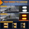 imageNilight 2PCS LED Side Mirror Puddle Lights Compatible with 20072020 Toyota Tundra 20082020 Toyota Sequoia 6000K WhiteFord 20182016