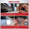 imageNilight 2PCS LED Side Mirror Puddle Lights Compatible with 20072020 Toyota Tundra 20082020 Toyota Sequoia 6000K WhiteWhiteToyota TundraSequoia 20072020