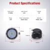 imageNilight 2PCS LED Side Mirror Puddle Lights Compatible with 20072020 Toyota Tundra 20082020 Toyota Sequoia 6000K WhiteWhiteToyota TundraSequoia 20072020