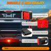 imageNilight 6Inch Oval Tail Light 2PCS 35LED Arrow Red Running Stop Brake Lights Surface Mount Waterproof for 12V Caravan Truck RV Camper Trailer BusLED Brake Trailer Light 1PCS