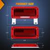 imageNilight 6Inch Oval Tail Light 2PCS 35LED Arrow Red Running Stop Brake Lights Surface Mount Waterproof for 12V Caravan Truck RV Camper Trailer BusRV Tail Light 72LED 2PCS
