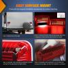 imageNilight 6Inch Oval Tail Light 2PCS 35LED Arrow Red Running Stop Brake Lights Surface Mount Waterproof for 12V Caravan Truck RV Camper Trailer BusRV Tail Light 72LED 2PCS