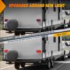 imageNilight 6Inch Oval Tail Light 2PCS 35LED Arrow Red Running Stop Brake Lights Surface Mount Waterproof for 12V Caravan Truck RV Camper Trailer BusRV Tail Light 54LED 2PCS