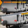 imageNilight 6Inch Oval Tail Light 2PCS 35LED Arrow Red Running Stop Brake Lights Surface Mount Waterproof for 12V Caravan Truck RV Camper Trailer BusRV Tail Light 72LED 2PCS