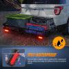 imageNilight 6Inch Oval Tail Light 2PCS 35LED Arrow Red Running Stop Brake Lights Surface Mount Waterproof for 12V Caravan Truck RV Camper Trailer BusTrailer Lights wWire wBrackets 2PCS