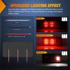 imageNilight 6Inch Oval Tail Light 2PCS 35LED Arrow Red Running Stop Brake Lights Surface Mount Waterproof for 12V Caravan Truck RV Camper Trailer BusTriple Tail Light 36LED 2PCS