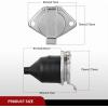 imageNilight 7 Way to 4Way Flat Blade Trailer Adapter Waterproof Rugged Nylon Housing 7 Pin to 4pin Wiring Connector7Pin Female Plug