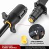 imageNilight 7 Way to 4Way Flat Blade Trailer Adapter Waterproof Rugged Nylon Housing 7 Pin to 4pin Wiring Connector7Pin Male  Female Plug