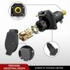 imageNilight 7 Way to 4Way Flat Blade Trailer Adapter Waterproof Rugged Nylon Housing 7 Pin to 4pin Wiring Connector7Pin Male Replacement Plug