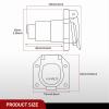 imageNilight 7 Way to 4Way Flat Blade Trailer Adapter Waterproof Rugged Nylon Housing 7 Pin to 4pin Wiring Connector7Pin Male Replacement Plug