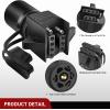 imageNilight 7 Way to 4Way Flat Blade Trailer Adapter Waterproof Rugged Nylon Housing 7 Pin to 4pin Wiring Connector7Pin to 45Pin Trailer Adapter